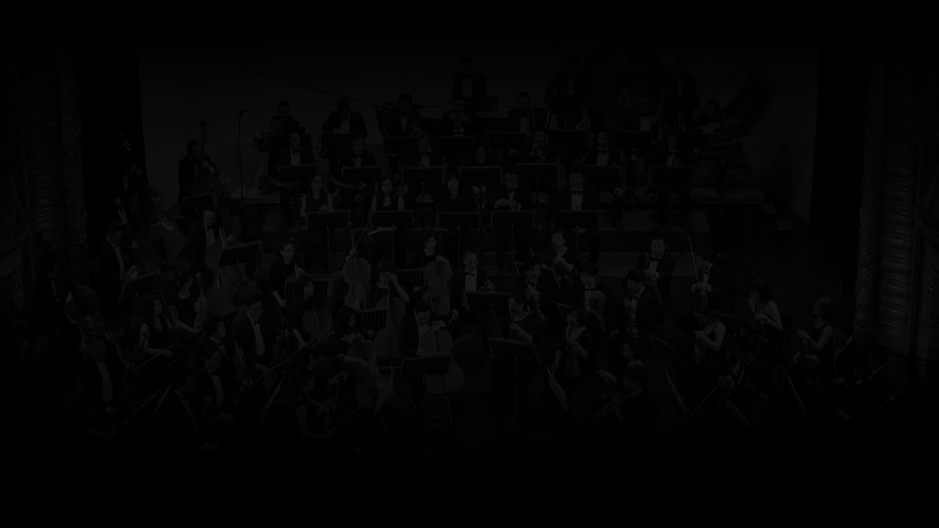 the orchestra playing